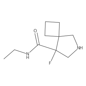 N-ethyl-8-fluoro-6-azaspiro[3.4]octane-8-carboxamide结构式
