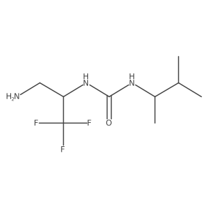3-(3-Amino-1,1,1-trifluoropropan-2-yl)-1-(3-methylbutan-2-yl)urea Structure