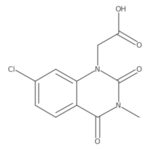 2-(7-Chloro-3-methyl-2,4-dioxo-1,2,3,4-tetrahydroquinazolin-1-yl)acetic acid Structure