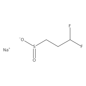 Sodium 3,3-difluoropropane-1-sulfinate Structure