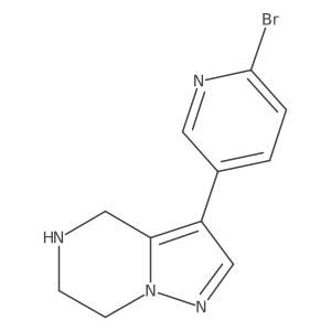 2-bromo-5-{4H,5H,6H,7H-pyrazolo[1,5-a]pyrazin-3-yl}pyridine Structure