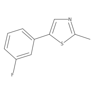 5-(3-Fluorophenyl)-2-methyl-1,3-thiazole结构式