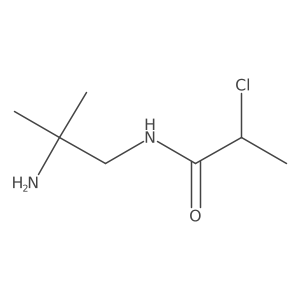 N-(2-amino-2-methylpropyl)-2-chloropropanamide Structure