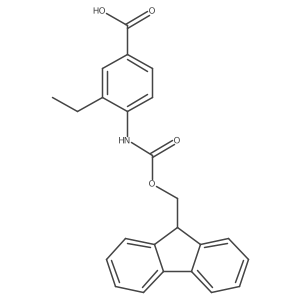3-ethyl-4-({[(9H-fluoren-9-yl)methoxy]carbonyl}amino)benzoic acid Structure