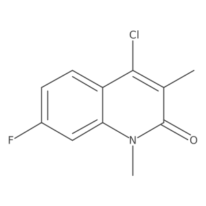 4-Chloro-7-fluoro-1,3-dimethyl-1,2-dihydroquinolin-2-one结构式