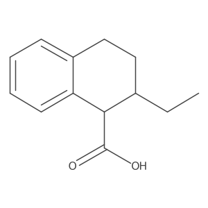 2-Ethyl-1,2,3,4-tetrahydronaphthalene-1-carboxylic acid结构式