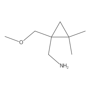 [1-(Methoxymethyl)-2,2-dimethylcyclopropyl]methanamine Structure