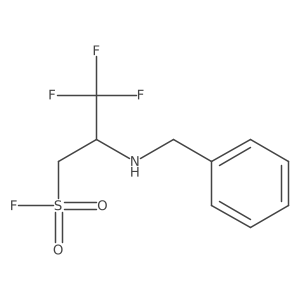 2-(Benzylamino)-3,3,3-trifluoropropane-1-sulfonyl fluoride Structure