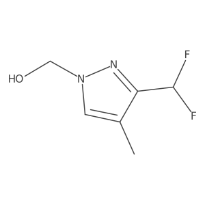 [3-(Difluoromethyl)-4-methyl-1H-pyrazol-1-yl]methanol Structure