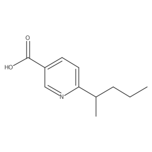 6-(Pentan-2-yl)pyridine-3-carboxylic acid Structure