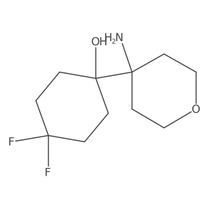 1-(4-Aminooxan-4-yl)-4,4-difluorocyclohexan-1-ol Structure