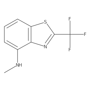 N-methyl-2-(trifluoromethyl)-1,3-benzothiazol-4-amine结构式