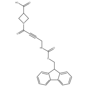 1-[4-({[(9H-fluoren-9-yl)methoxy]carbonyl}amino)but-2-ynoyl]azetidine-3-carboxylic acid结构式