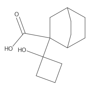 2-(1-Hydroxycyclobutyl)bicyclo[2.2.2]octane-2-carboxylic acid Structure