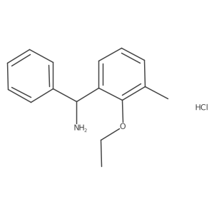 C-(2-Ethoxy-3-methylphenyl)-C-phenylmethylamine hydrochloride结构式