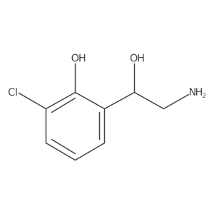 2-[(1R)-2-amino-1-hydroxyethyl]-6-chlorophenol Structure