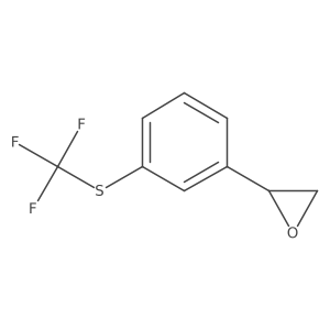 (2R)-2-{3-[(trifluoromethyl)sulfanyl]phenyl}oxirane Structure