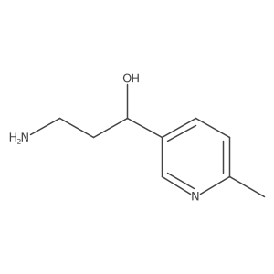 (1R)-3-amino-1-(6-methylpyridin-3-yl)propan-1-ol Structure