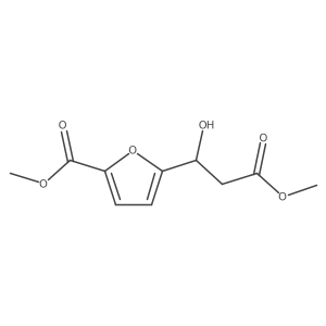 Methyl 5-(1-hydroxy-3-methoxy-3-oxopropyl)furan-2-carboxylate结构式