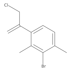 2-Bromo-4-(3-chloroprop-1-en-2-yl)-1,3-dimethylbenzene结构式