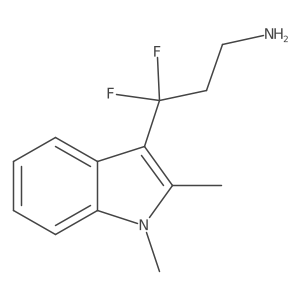 3-(1,2-dimethyl-1H-indol-3-yl)-3,3-difluoropropan-1-amine Structure