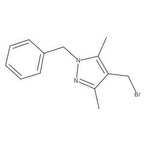1-benzyl-4-(bromomethyl)-3,5-dimethyl-1H-pyrazole Structure