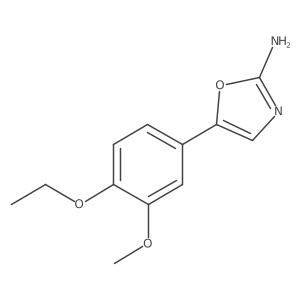 5-(4-Ethoxy-3-methoxyphenyl)-1,3-oxazol-2-amine结构式