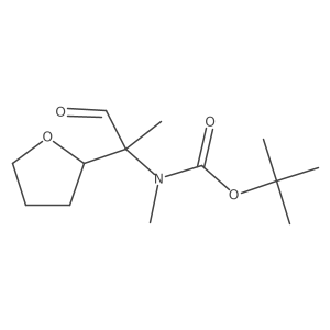 tert-butyl N-methyl-N-[1-oxo-2-(oxolan-2-yl)propan-2-yl]carbamate Structure