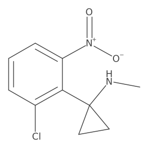 1-(2-chloro-6-nitrophenyl)-N-methylcyclopropan-1-amine结构式