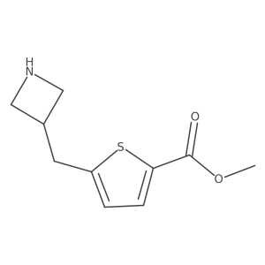 Methyl 5-[(azetidin-3-yl)methyl]thiophene-2-carboxylate结构式