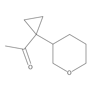 1-[1-(Oxan-3-yl)cyclopropyl]ethan-1-one Structure