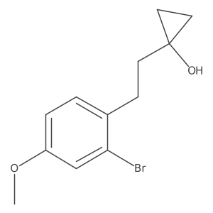 1-[2-(2-Bromo-4-methoxyphenyl)ethyl]cyclopropan-1-ol Structure
