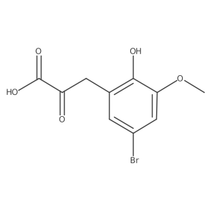 3-(5-Bromo-2-hydroxy-3-methoxyphenyl)-2-oxopropanoic acid结构式