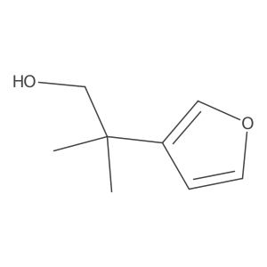 2-(Furan-3-yl)-2-methylpropan-1-ol结构式