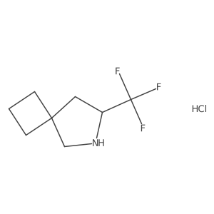 7-(Trifluoromethyl)-6-azaspiro[3.4]octane hydrochloride结构式
