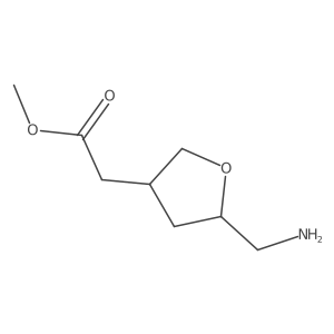 Methyl 2-[5-(aminomethyl)oxolan-3-yl]acetate Structure