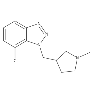 7-chloro-1-[(1-methylpyrrolidin-3-yl)methyl]-1H-1,2,3-benzotriazole Structure