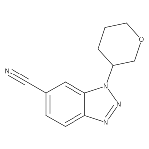 1-(oxan-3-yl)-1H-1,2,3-benzotriazole-6-carbonitrile Structure