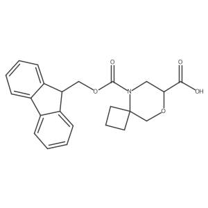 5-(9H-Fluoren-9-ylmethoxycarbonyl)-8-oxa-5-azaspiro[3.5]nonane-7-carboxylic acid Structure