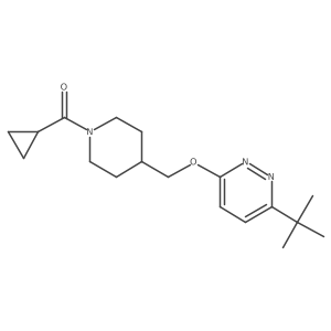 3-Tert-butyl-6-[(1-cyclopropanecarbonylpiperidin-4-yl)methoxy]pyridazine Structure