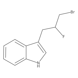 3-(3-bromo-2-fluoropropyl)-1H-indole结构式