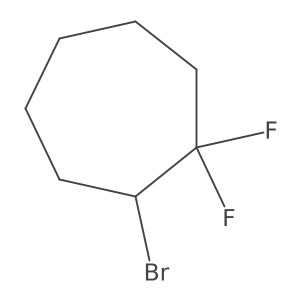 2-Bromo-1,1-difluorocycloheptane Structure