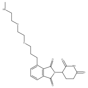 2-(2,6-Dioxo-3-piperidyl)-4-[3-[2-[2-(methylamino)ethoxy]ethoxy]propyl]isoindoline-1,3-dione结构式