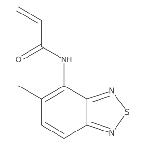 N-(5-Methyl-2,1,3-benzothiadiazol-4-yl)prop-2-enamide结构式