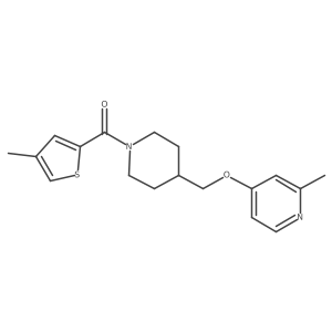 2-Methyl-4-{[1-(4-methylthiophene-2-carbonyl)piperidin-4-yl]methoxy}pyridine Structure