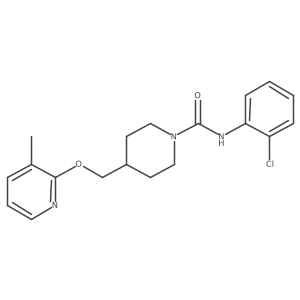 N-(2-chlorophenyl)-4-{[(3-methylpyridin-2-yl)oxy]methyl}piperidine-1-carboxamide结构式
