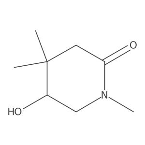 5-Hydroxy-1,4,4-trimethylpiperidin-2-one Structure