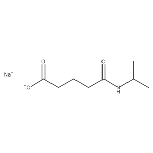 Sodium;5-oxo-5-(propan-2-ylamino)pentanoate结构式