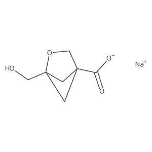 sodium;1-(hydroxymethyl)-2-oxabicyclo[2.1.1]hexane-4-carboxylate Structure