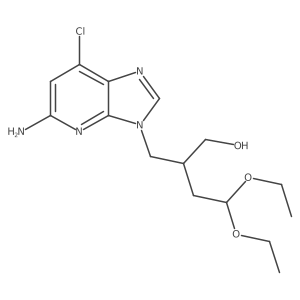 (R)-2-((5-Amino-7-chloro-3H-imidazo[4,5-b]pyridin-3-yl)methyl)-4,4-diethoxybutan-1-ol结构式